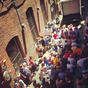 World Cup viewing in Nord Alley